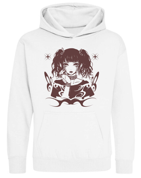 Kapucnis belebújós gyerek pulóver