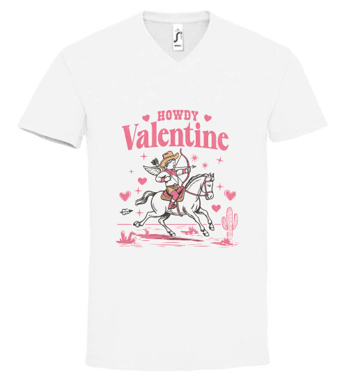 Unisex V nyakú póló