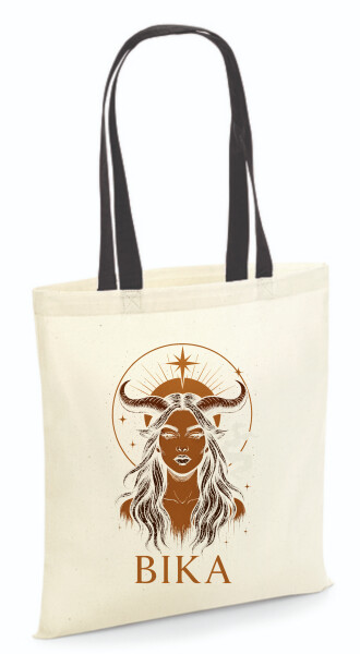 Vászontáska - színes fülű 