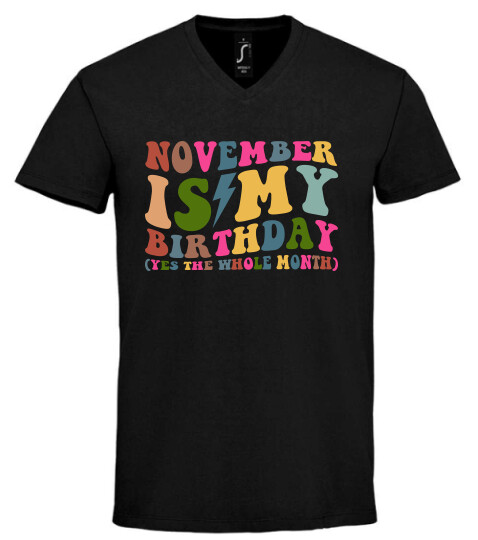 Unisex V nyakú póló