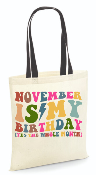 Vászontáska - színes fülű 