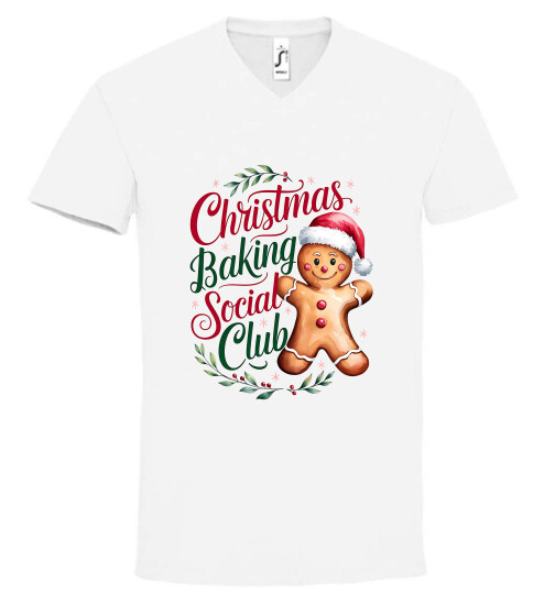 Unisex V nyakú póló