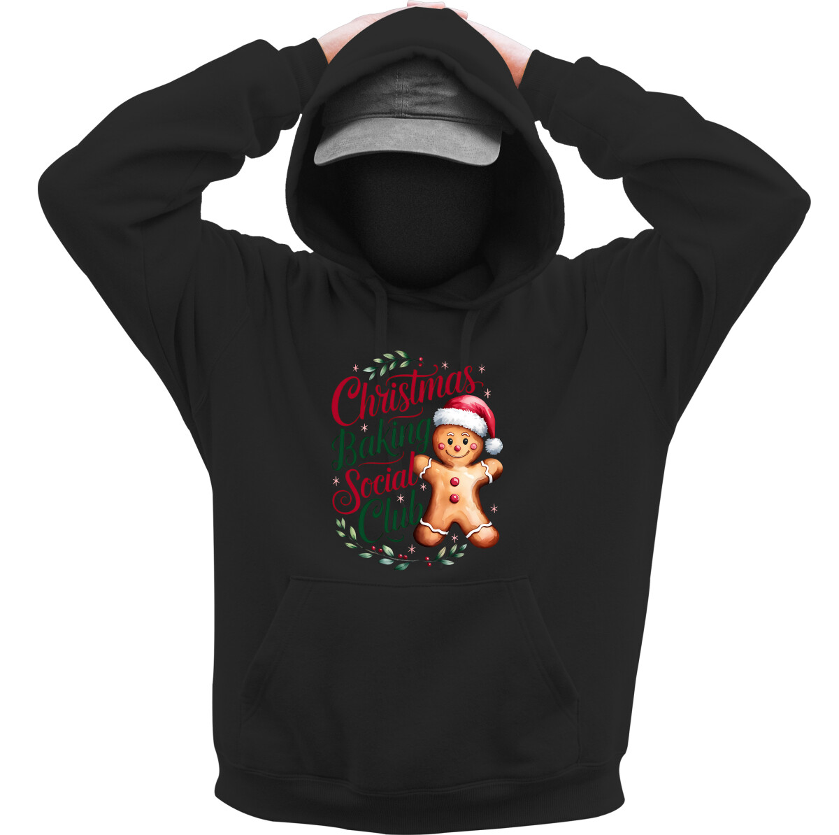 Kapucnis belebújós pulóver