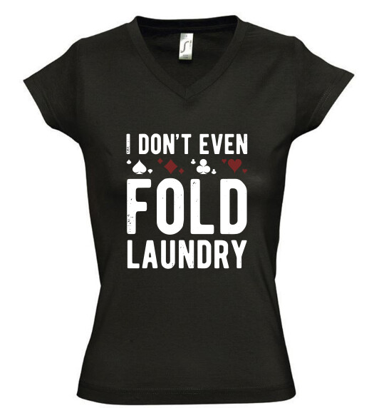 Női V nyakú póló