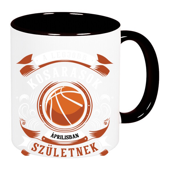 Színes fülű és belsejű bögre