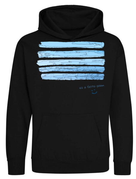 Kapucnis belebújós gyerek pulóver