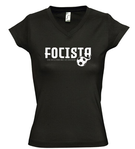 Női V nyakú póló