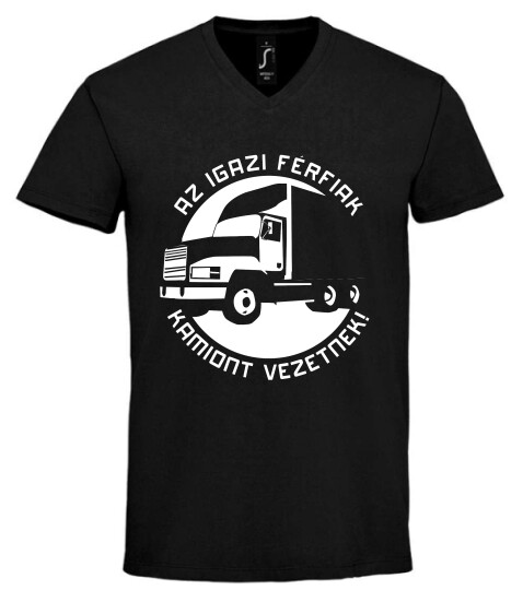 Unisex V nyakú póló