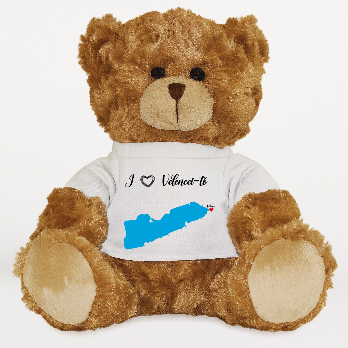 Plüssmaci egyedi pólóval