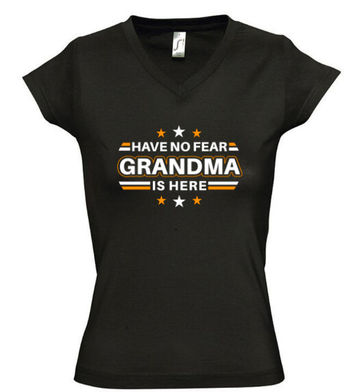 Női V nyakú póló