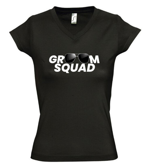 Női V nyakú póló