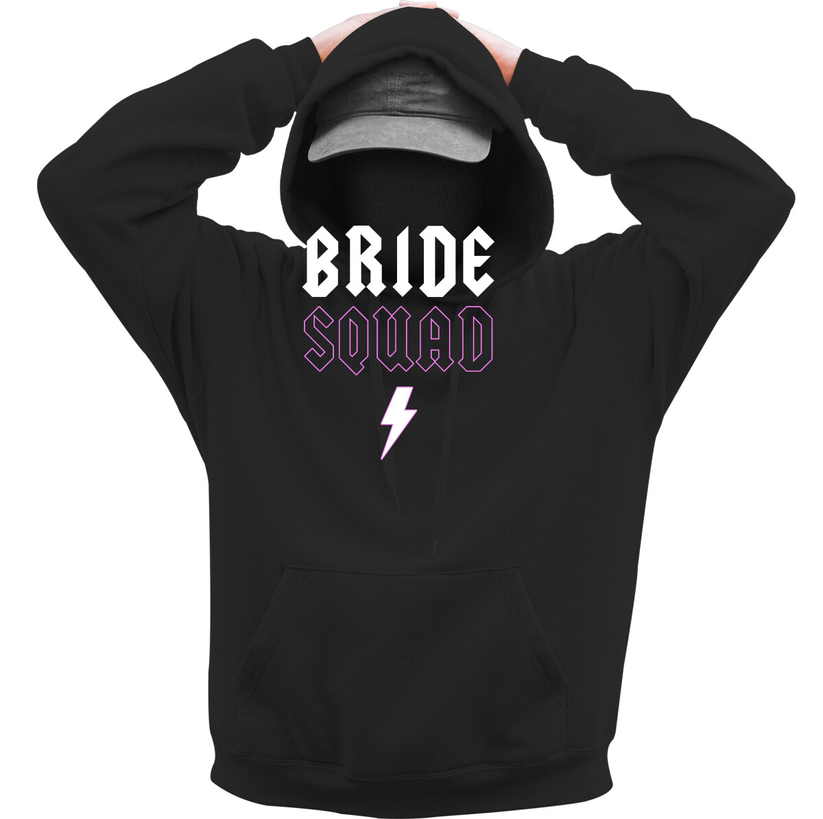 Kapucnis belebújós pulóver