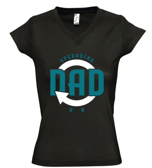 Női V nyakú póló