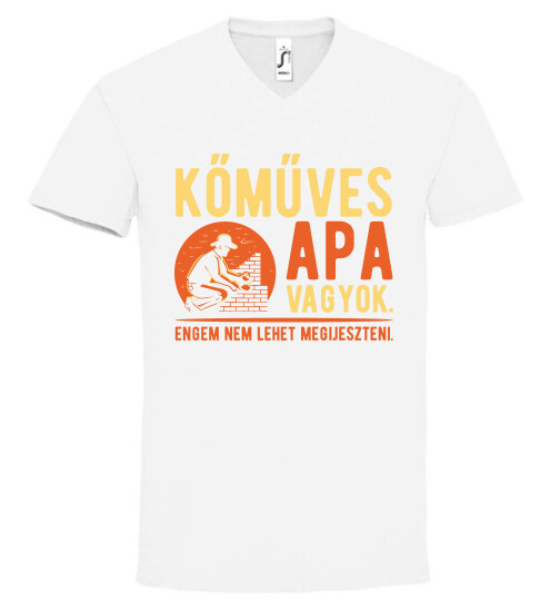 Unisex V nyakú póló