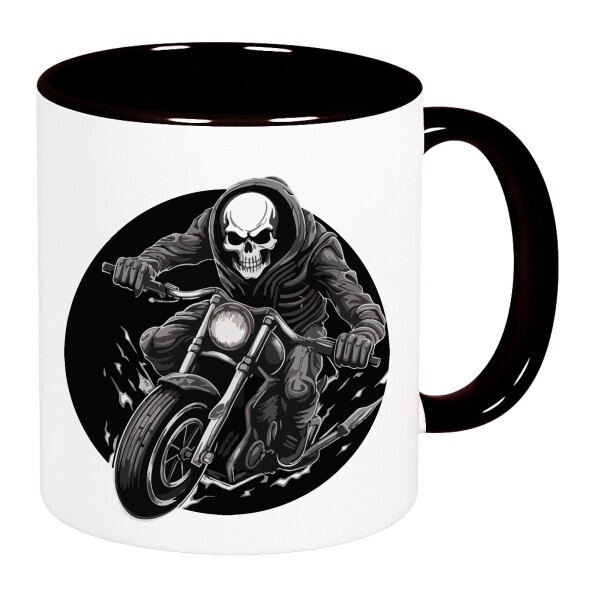 Színes fülű és belsejű bögre