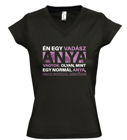 Női V nyakú póló