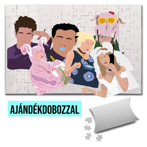 Puzzle - kirakó ajándékdobozzal