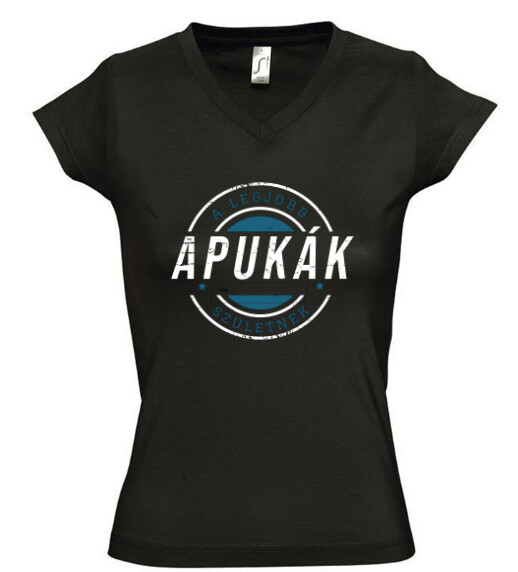 Női V nyakú póló