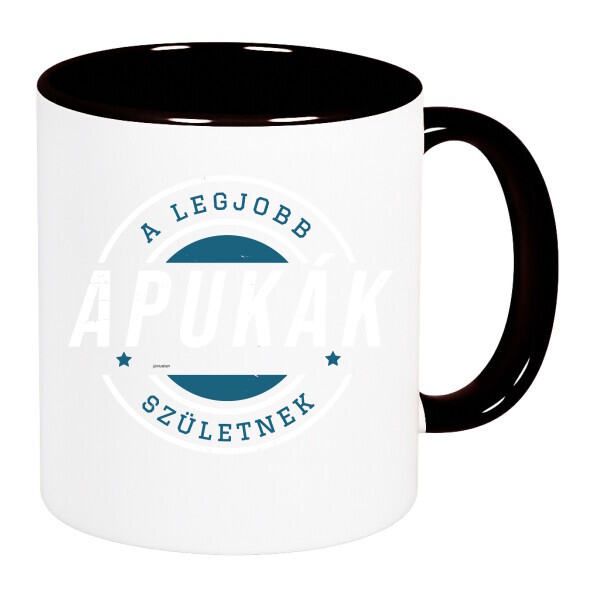 Színes fülű és belsejű bögre