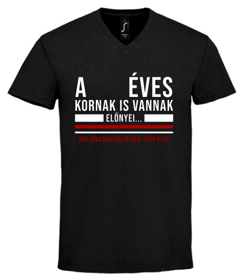 Unisex V nyakú póló