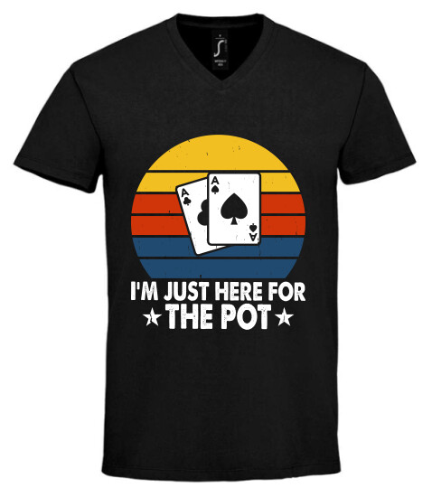 Unisex V nyakú póló