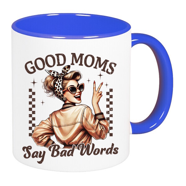 Színes fülű és belsejű bögre