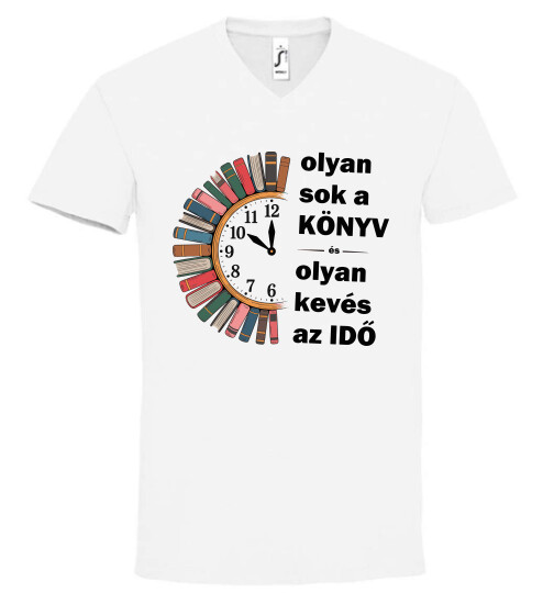 Unisex V nyakú póló