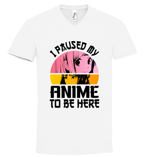 Unisex V nyakú póló