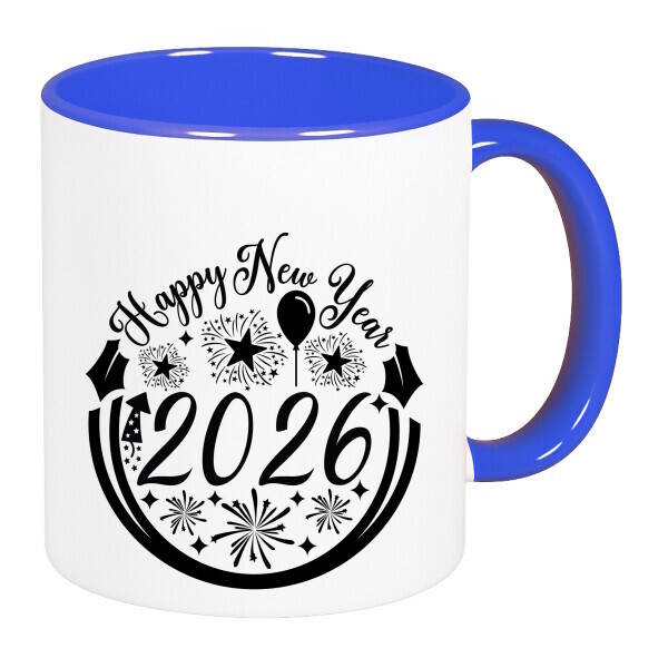 Színes fülű és belsejű bögre