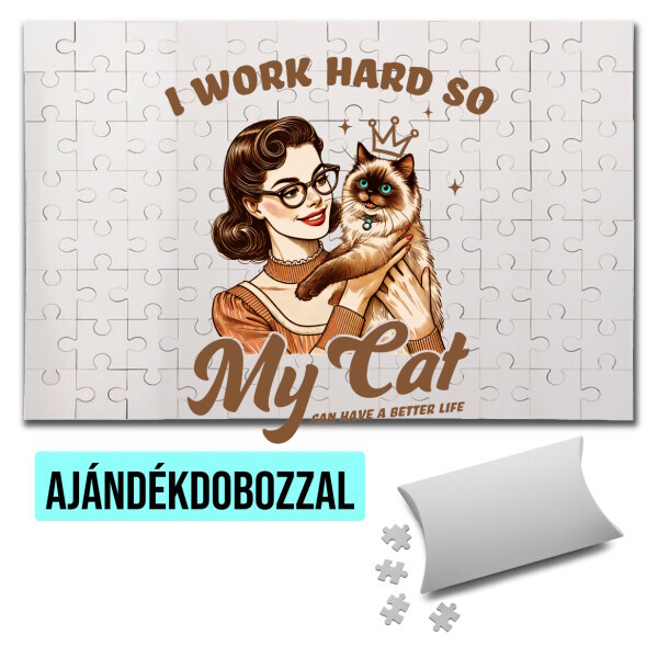 Puzzle - kirakó ajándékdobozzal