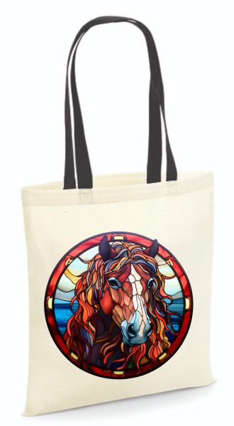 Vászontáska - színes fülű 