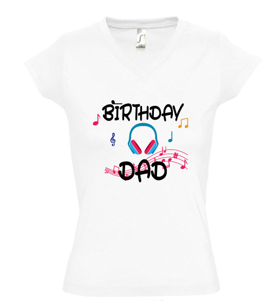 Női V nyakú póló