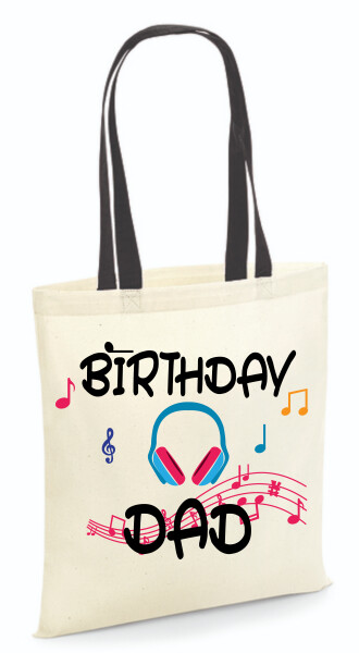 Vászontáska - színes fülű 