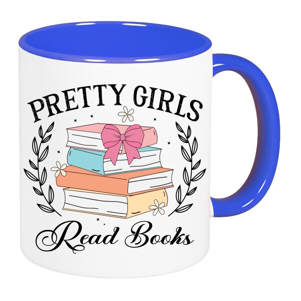 Színes fülű és belsejű bögre