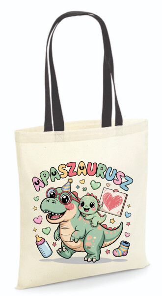 Vászontáska - színes fülű 