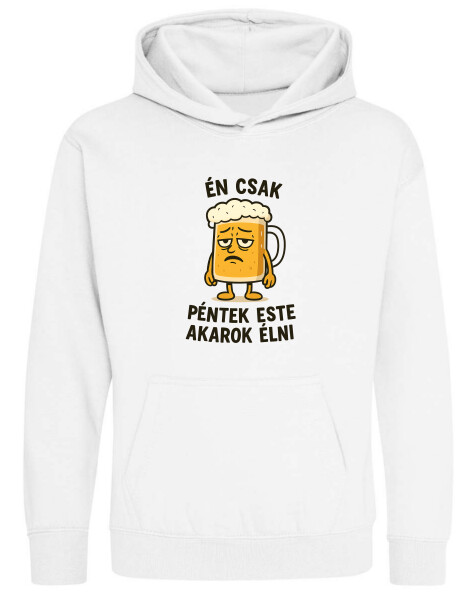 Kapucnis belebújós gyerek pulóver