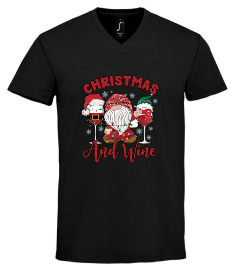 Unisex V nyakú póló