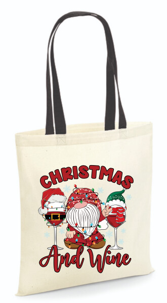 Vászontáska - színes fülű 