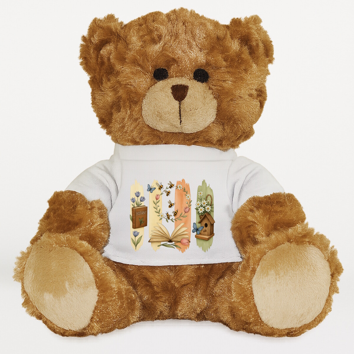 Plüssmaci egyedi pólóval