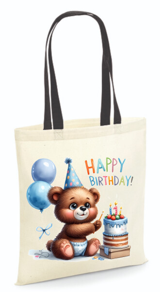 Vászontáska - színes fülű 