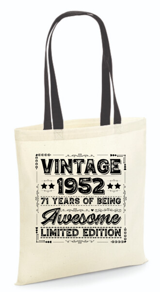 Vászontáska - színes fülű 