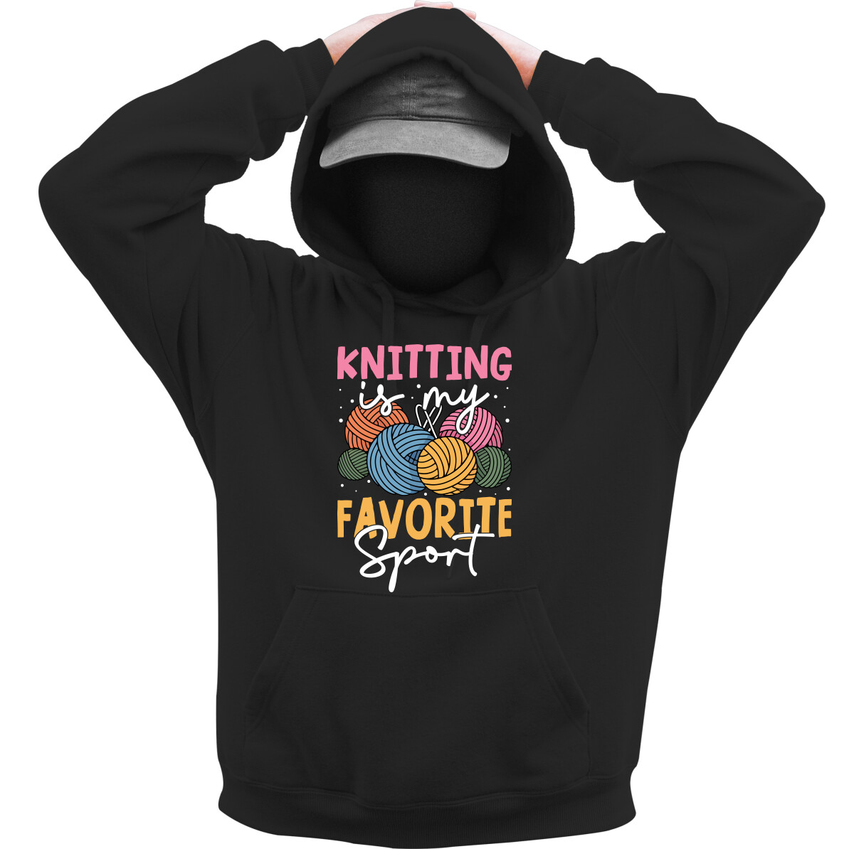 Kapucnis belebújós pulóver