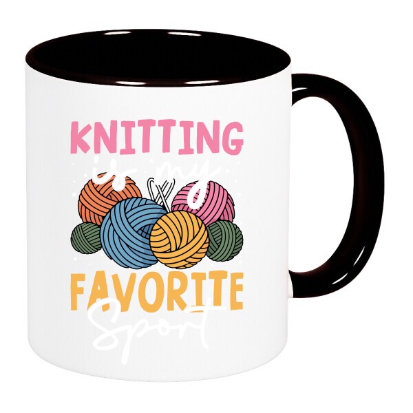 Színes fülű és belsejű bögre