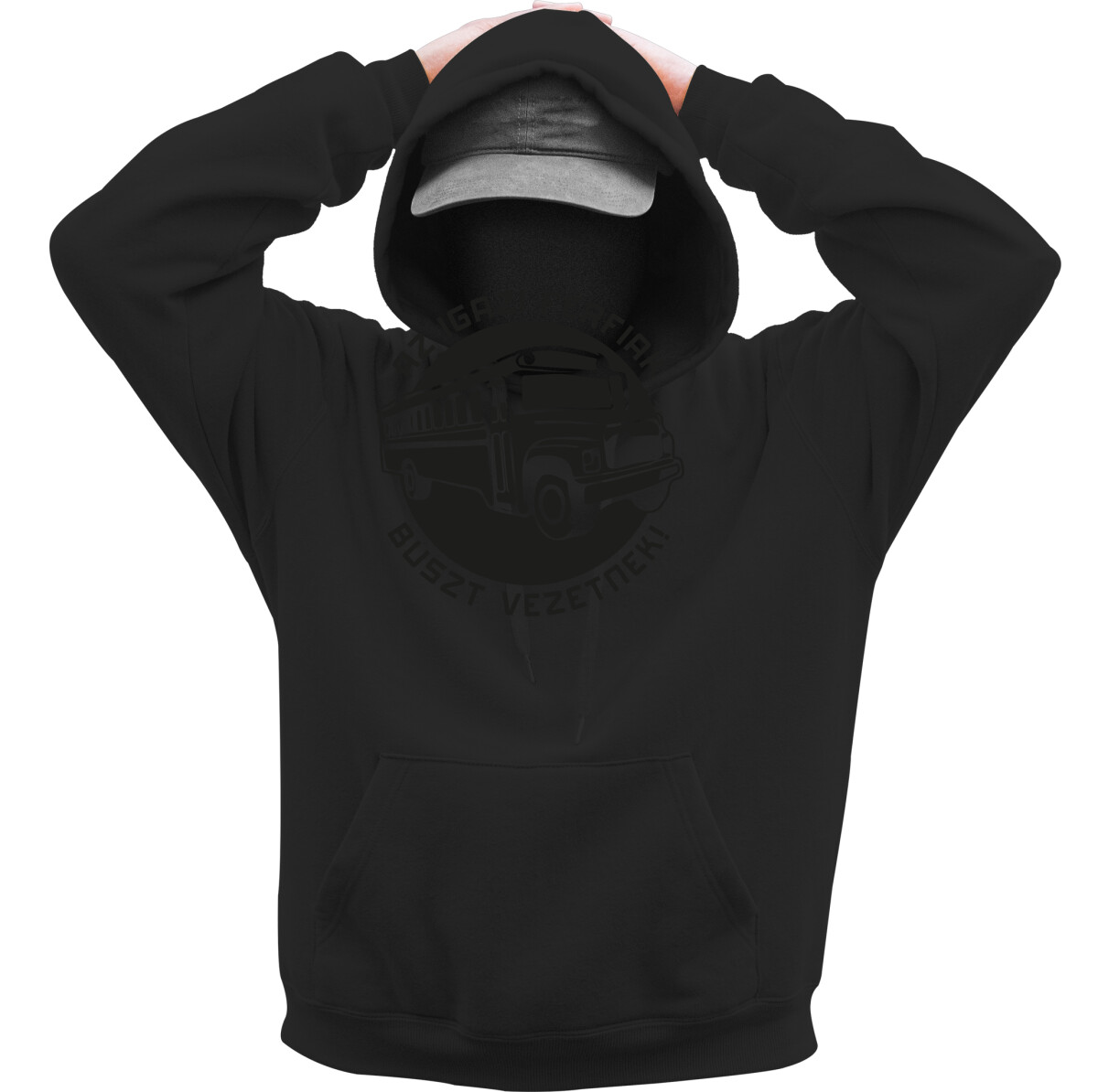 Kapucnis belebújós pulóver