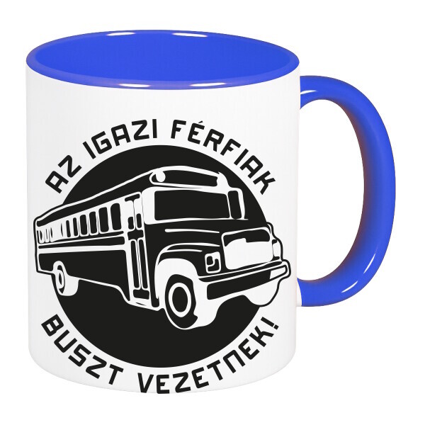 Színes fülű és belsejű bögre