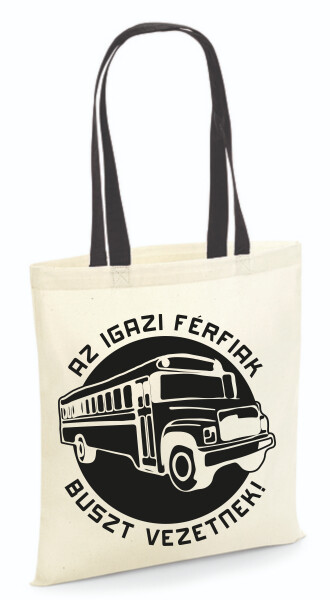 Vászontáska - színes fülű 