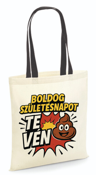 Vászontáska - színes fülű 