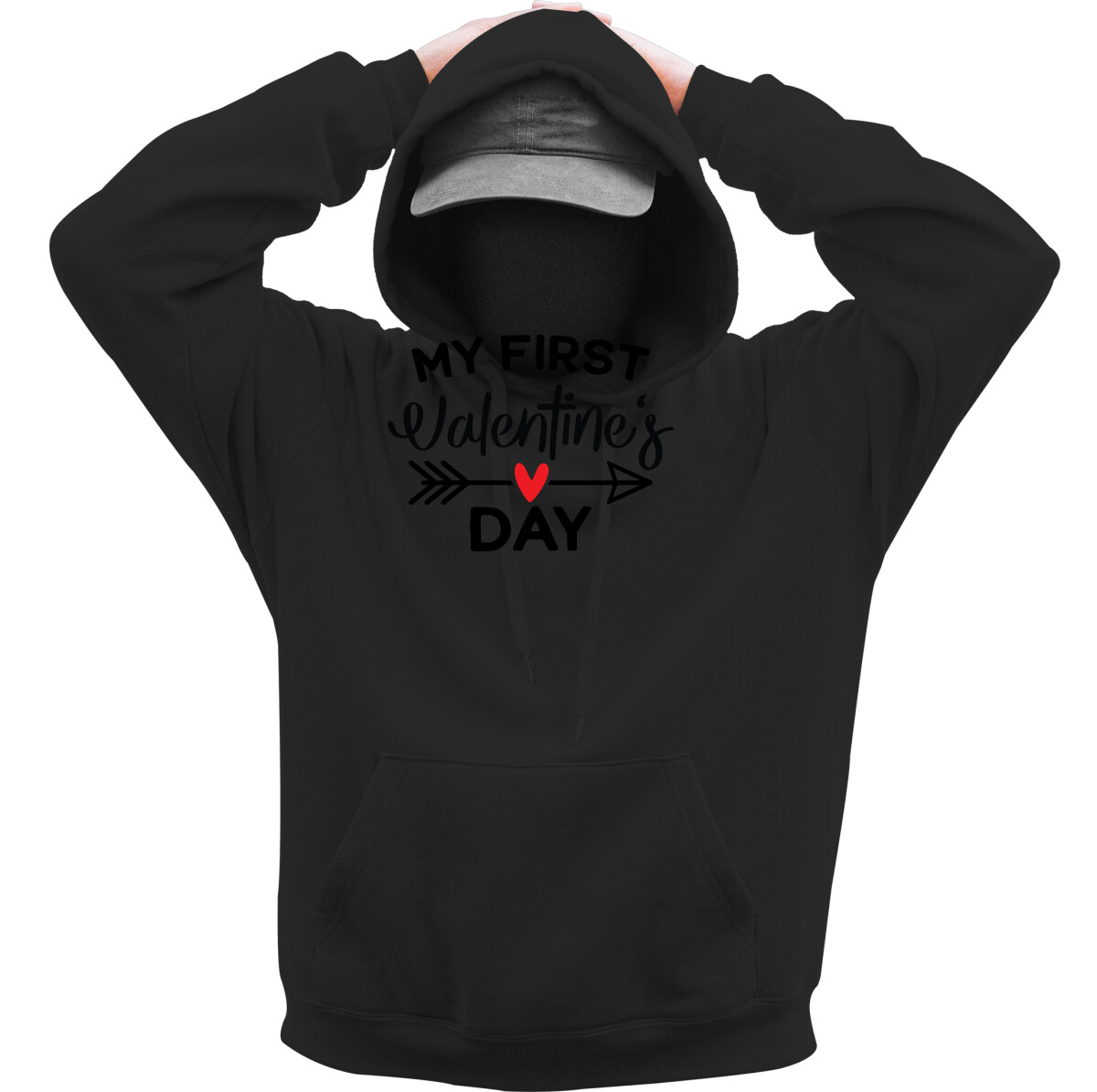 Kapucnis belebújós pulóver