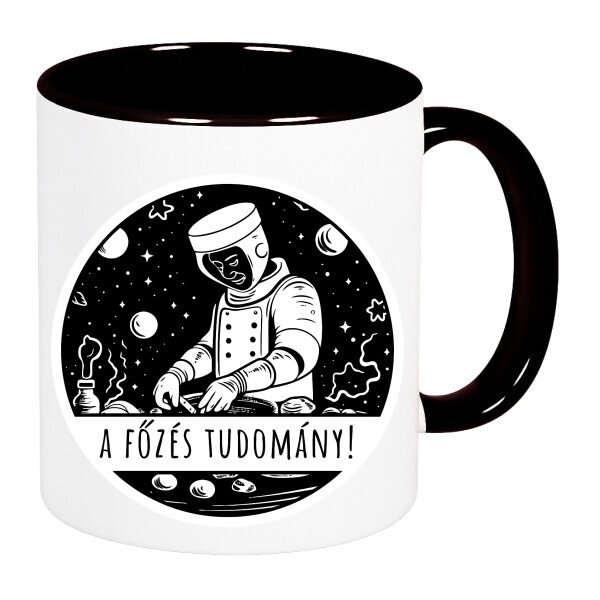 Színes fülű és belsejű bögre