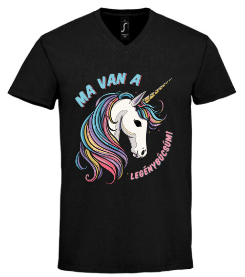 Unisex V nyakú póló